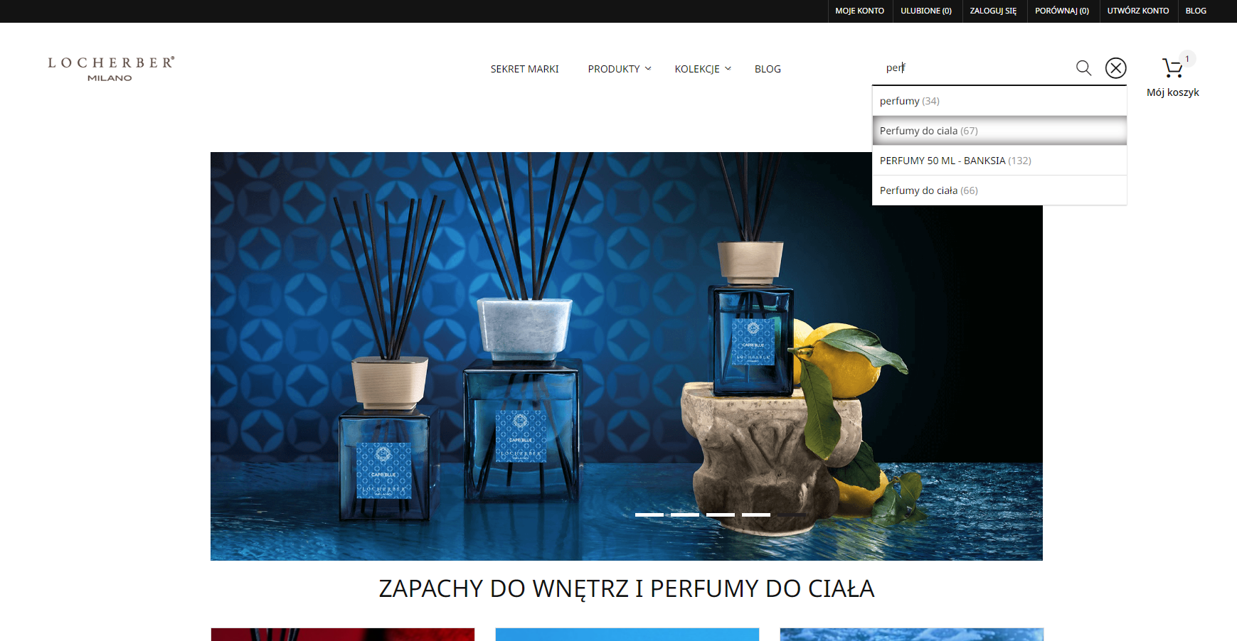 perfumy sklep internetowy B2C