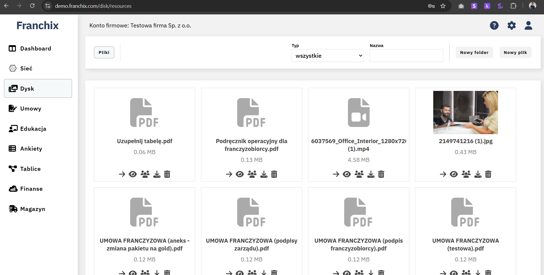 SaaS B2B dla sieci franczyzowych